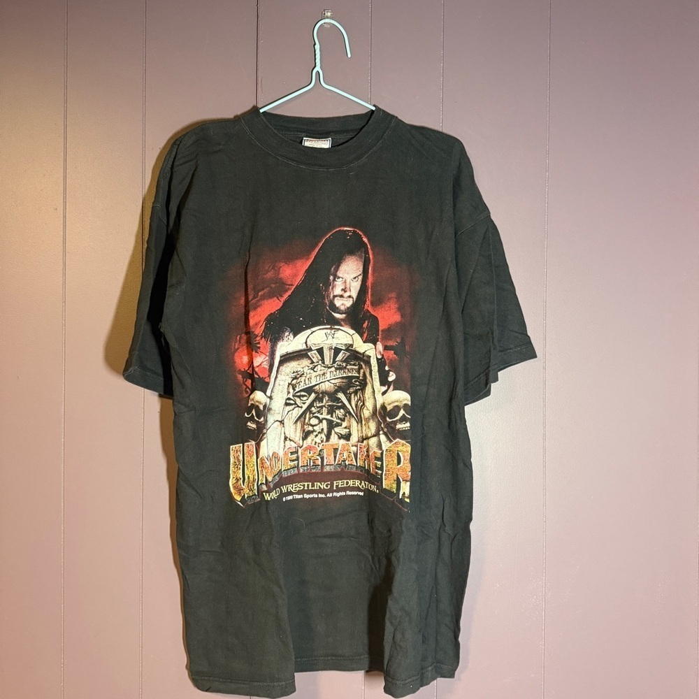 Vintage WWF Undertaker Wrestling T-Shirt Size XL - Picture 2 of 4